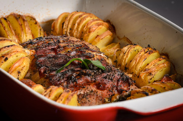 Meat made in the oven