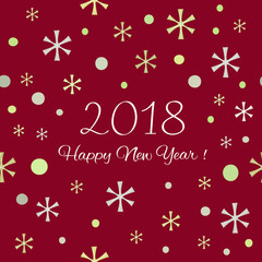 Fototapeta na wymiar 2018 Happy New Year background