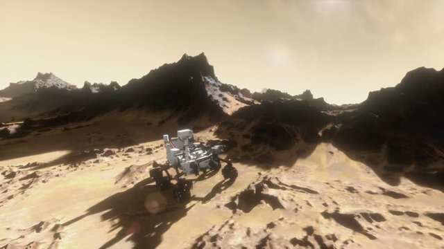 Curiosity Rover Establishing Shot 1