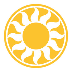 Sun vector icon