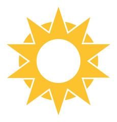 Sun vector icon