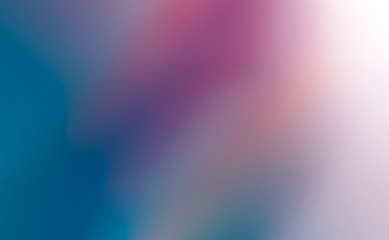 Pink and pale orange prints on the background shaded into azure cashmere color