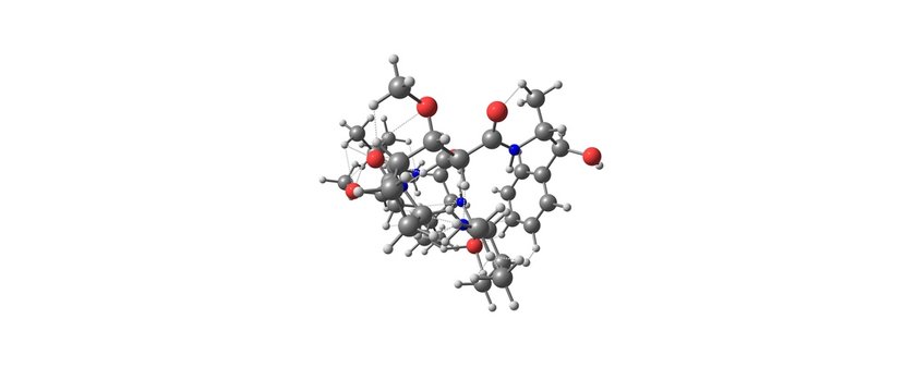 Monomethyl Auristatin E Molecular Structure Isolated On White