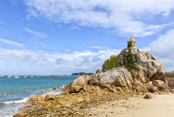 The sentinel of Port-Blanc, Brittany, France