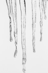 Row of icicles