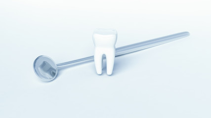 tooth and mirror 3d