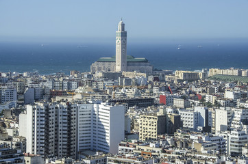 City panorama. Casablanca, Morocco. Africa - obrazy, fototapety, plakaty