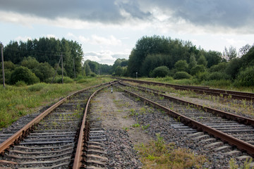 Fototapeta na wymiar Train rails