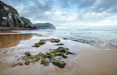 Seaside of Biskay Bay, Asturia Region, North Spain