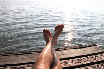 relaxen am Wasser