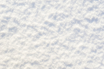 White texture of snow, background, snowflakes surface