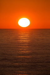 Fototapeta na wymiar sun set over the Sea of Okhotsk