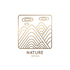 Logo outline mountains