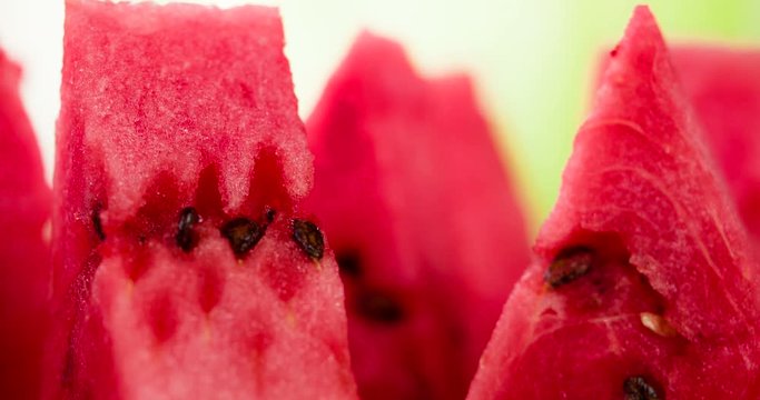 Watermelon Appetizing Slices. Video Loops