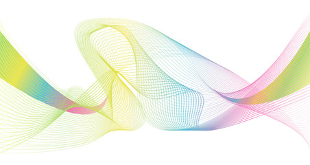 rainbow color abstract wave background template