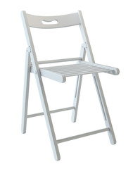Folding chair isolated on white