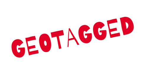 Geotagged rubber stamp. Grunge design with dust scratches. Effects can be easily removed for a clean, crisp look. Color is easily changed.