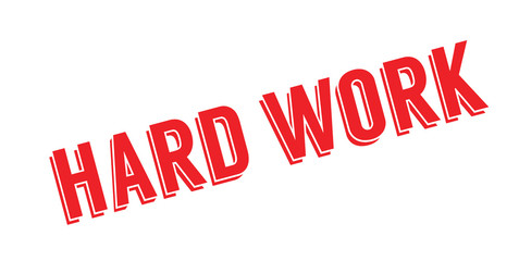 Hard Work rubber stamp. Grunge design with dust scratches. Effects can be easily removed for a clean, crisp look. Color is easily changed.