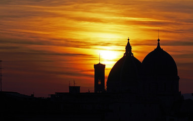 Abendstimmung über Florenz.