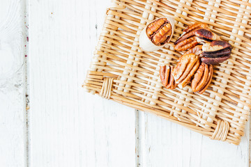 Natural pecan nuts