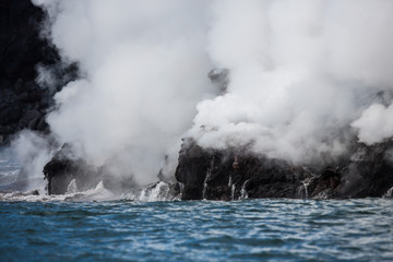 Chirpoy Island, Snow volcano activity, Russia
