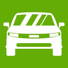 Obraz premium Car icon green