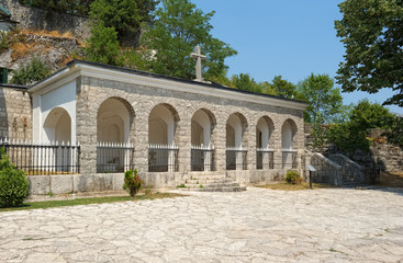 Fototapeta na wymiar Shrine with the relics of St. Peter Cetinje