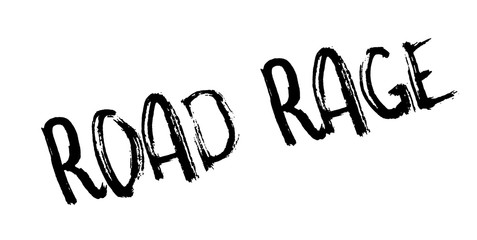 Road Rage rubber stamp. Grunge design with dust scratches. Effects can be easily removed for a clean, crisp look. Color is easily changed.