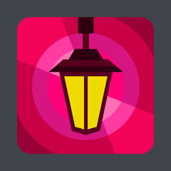 Street light concept background, cartoon style