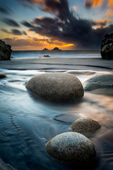 Cornwall sunset seascape