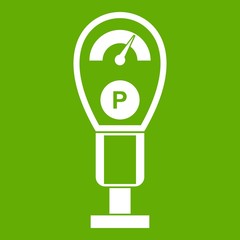 Parking meters icon green