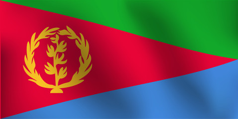 Flag of Eritrea - Vector Illustration