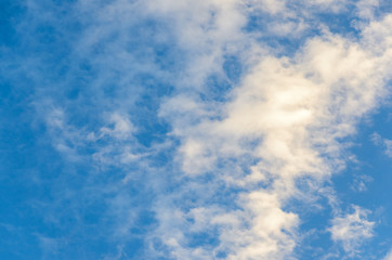 clouds on blue sky, background