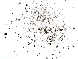 soil on white