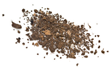 soil on white