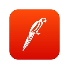 Parrot icon digital red