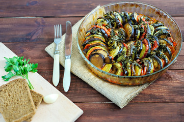 Vegetable ratatouille homemade preparation recipe