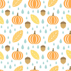 Autumn seamless pattern
