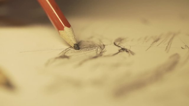 Dessin au crayon sur papier blanc
