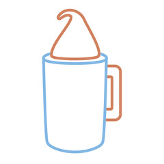 iced coffee  vector illustration