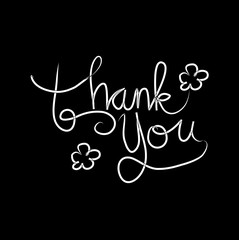 Thank You handwritten inscription