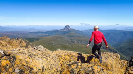 Crédence de cuisine en verre imprimé Mont Cradle Explorer Cradle Mountain en Tasmanie