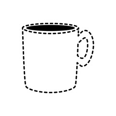 cup sticker vector illustration