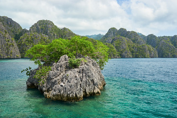 Naklejka na ściany i meble A Small Islet Near Coron Island, Philippines