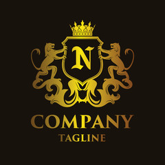 luxury Letter 'N' Logo