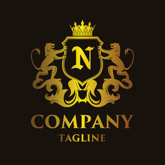 luxury Letter 'N' Logo