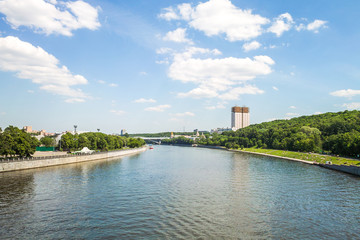 Fototapeta na wymiar Moskva River, Moscow, Russia
