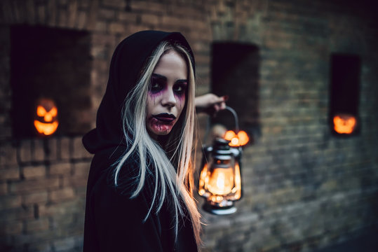 Halloween black witch