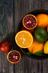 Citrus fruits in a bowl