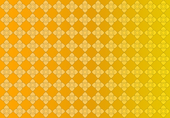 Thai golden vintage pattern vector abstract background